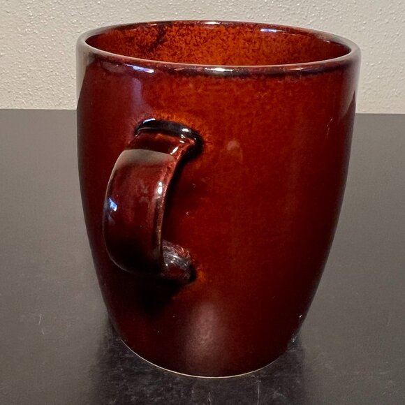 Crate & Barrel MAHOGANY Brown Luster Glazed Mug / Cup ~ Made in Japan - Picture 4 of 10